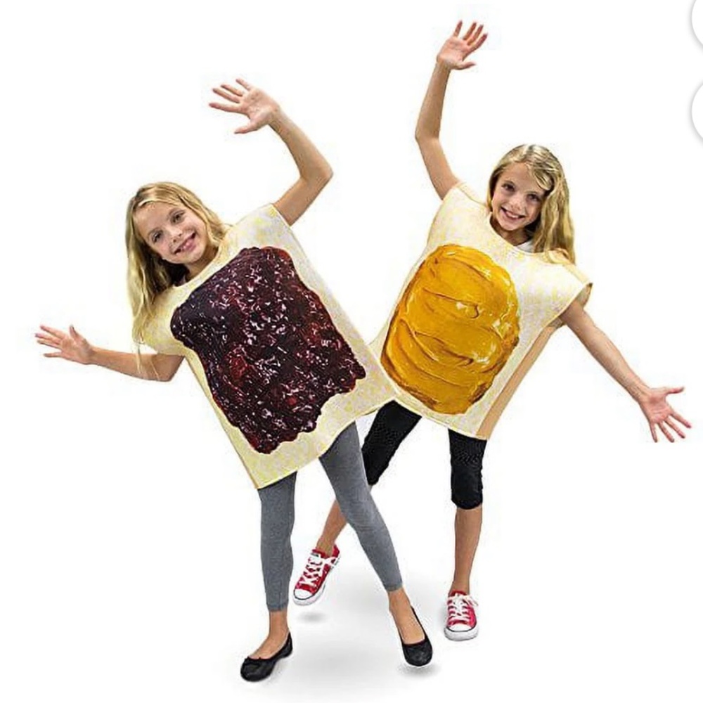 Boo! Inc. Peanut Butter & Jelly Kids Costume 2-Pack Sizes 3-4 &‎ 5-6 NWT